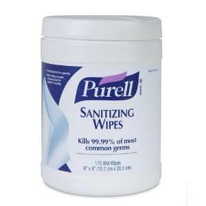  PURELL Sanitizing Hand Wipes, 6 x 8 (1 Canister) Health 