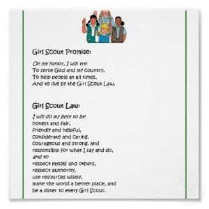  Girl Scout Promise and Law Posters