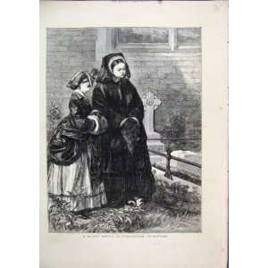  1872 Women Sandringham Churchyard Gravestone Sketch