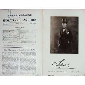  1921 Portrait Marquess Londonderry Tempest Stewart