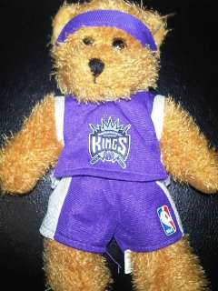 rare 2006 NBA SACRAMENTO KINGS Bear Shorts Jersey Headband USED 8 