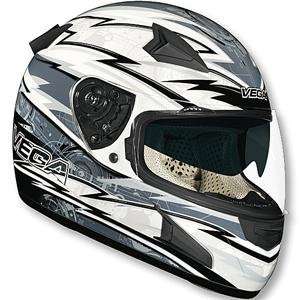  Vega Attitude Techno Helmet   X Small/Black Automotive