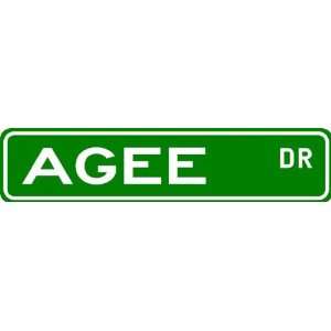  AGEE Street Sign ~ Family Lastname Sign ~ Gameroom 