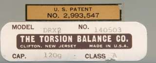 Torsion Balance DRX2 Lab Prescription Scale  