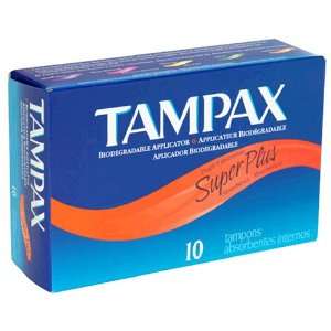 Tampax Super Plus Tampons 10s (48 Pack)  Grocery 