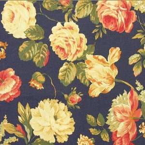  54 Wide Yorkshire Floral Navy Fabric By The Yard Arts 