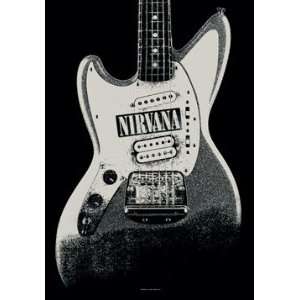  Nirvana Guitar Fabric Music Poster