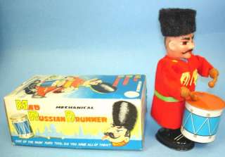 MARX 1960S VINTAGE MAD RUSSIAN DRUMMER TOY NM IN BOX  