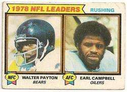 1979 TOPPS FOOTBALL #3 RUSHING LEADERS CARD with EARL CAMPBELL AND 