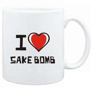  Mug White I love Sake Bomb  Drinks