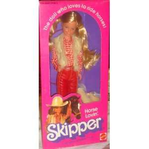  1982 Barbies Horse Lovin Skipper, a Western Skipper Doll 