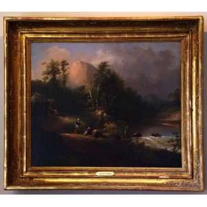 Hand Made Oil Reproduction   Alvan Fisher   32 x 28 inches   Roadside 