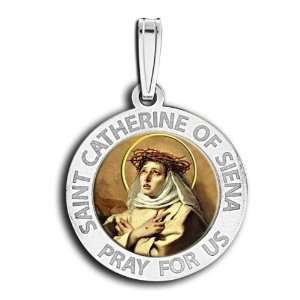  Saint Catherine Of Siena Medal   Color Jewelry