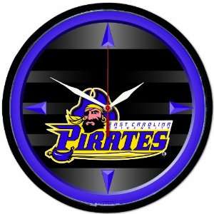  NCAA East Carolina Pirates Round Clock