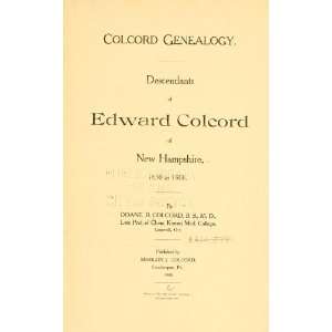  Colcord Genealogy. Descendants Of Edward Colcord Of New 