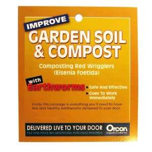  Orcon EW C1LB Live Earthworms, 1,800 2,000 Count Patio 