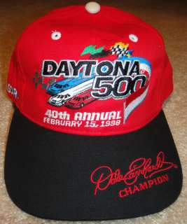 Dale Earnhardt Champion NASCAR Hat ~ 40th ANNUAL DAYTONA 500  Feb 