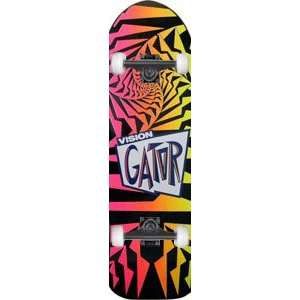  Vision Gator 2 Complete Skateboard   10.25 Black Fade w 