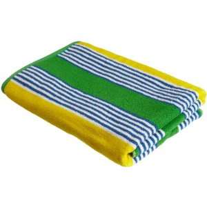  Northpoint 34 by 63 Inch Preppy Stripe Beach Towel, Blue 