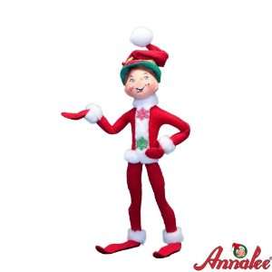  14 Red Corduroy Elf By Annalee