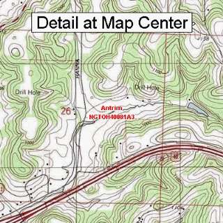   Quadrangle Map   Antrim, Ohio (Folded/Waterproof)