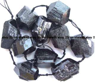 16x32 24x24mm Natural Black Tourmaline rough Beads 16  