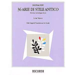  36 Arie di Stile Antico (36 Arias in Antique Style)   Low 