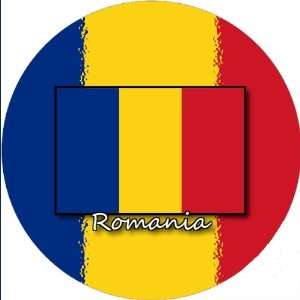 Pack of 12 6cm Square Stickers Romania Full Flag