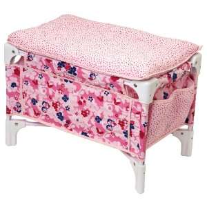  Corolle Les Classiques Nursery Floral Doll Bed and 