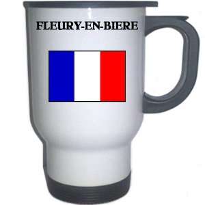  France   FLEURY EN BIERE White Stainless Steel Mug 
