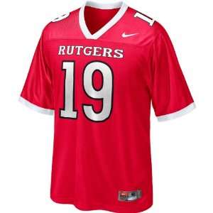  Nike Rutgers Scarlet Knights #19 Football Jersey Sports 