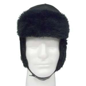   Russian Style Police Hat Cap with Ear Flaps & 100% Soft Synthetic Wool