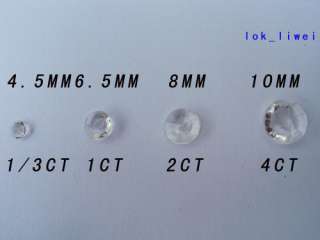 1000 4.5mm Clear Diamond Wedding Confetti Decorati