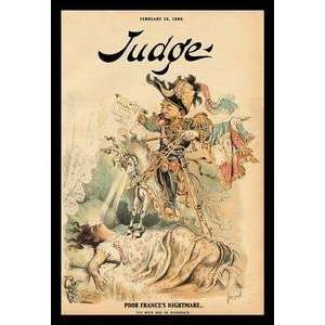  Paper poster printed on 12 x 18 stock. Judge Magazine 