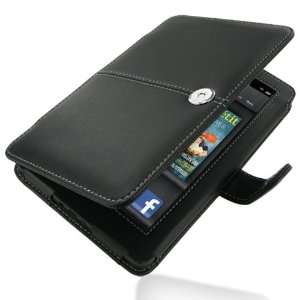   Leather Case for  Kindle fire   Book Type (Black) Electronics