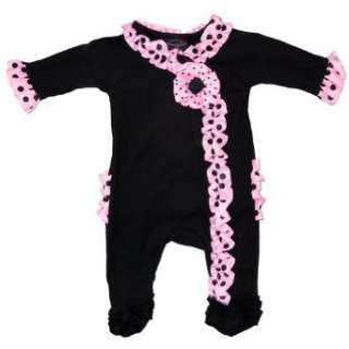  Mud Pie Dot Ruffle Romper (size 0 6 Months) Clothing