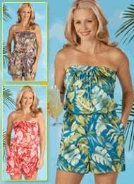  Tropical Romper   Misses Sizes Clothing