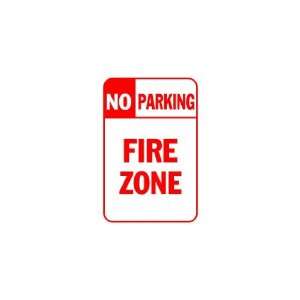  3x6 Vinyl Banner   No Parking Fire Zone Red Everything 