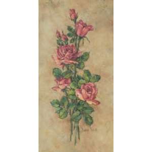    Wood Rose I, Canvas Transfer by Barbara Mock, 12x24