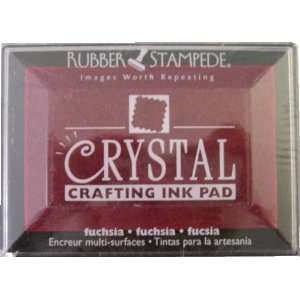 Rubber Stampede Crystal Crafting Ink Pad   Fuchsia