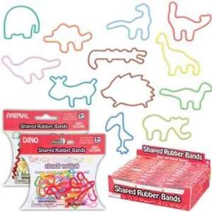   Dinos & Animals Shaped Rubber Bands (30 Packs) 360 Bands Toys & Games