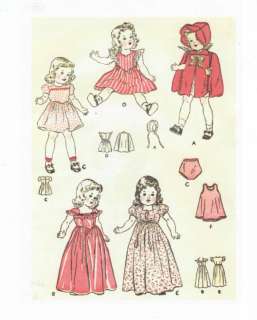18 Vintage 1952 Doll Pattern 6349   SPECIAL POSTAGE OFFER  