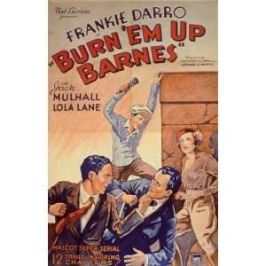  Burn em Up Barnes Movie Poster (11 x 14 Inches   28cm x 