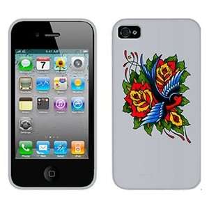  Bird with Flowers on AT&T iPhone 4 Case by Coveroo  