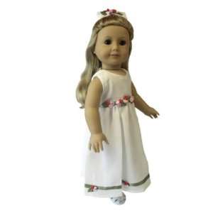    American Girl Doll Clothes Ivory Floral Dress Toys & Games
