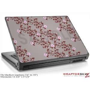   Laptop Skin   Victorian Design Red by WraptorSkinz 