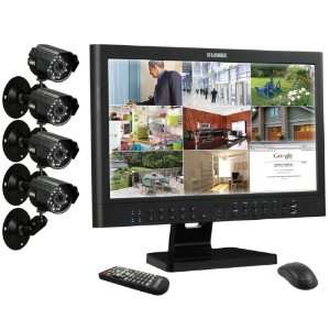   Channel Network DVR with 4 Security Cameras