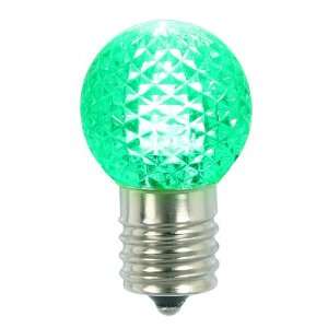  Pack of 25 LED G30 Green Replacement Christmas Light Bulbs 