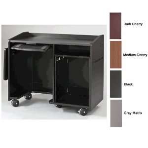   Desk with Built in Rack and Shelf (Various Finishes) EDU MD Home