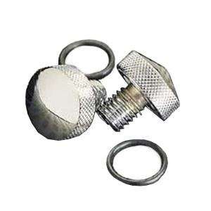  Drag Specialties Chrome Knurled Bolt Kit for Softail Seats 